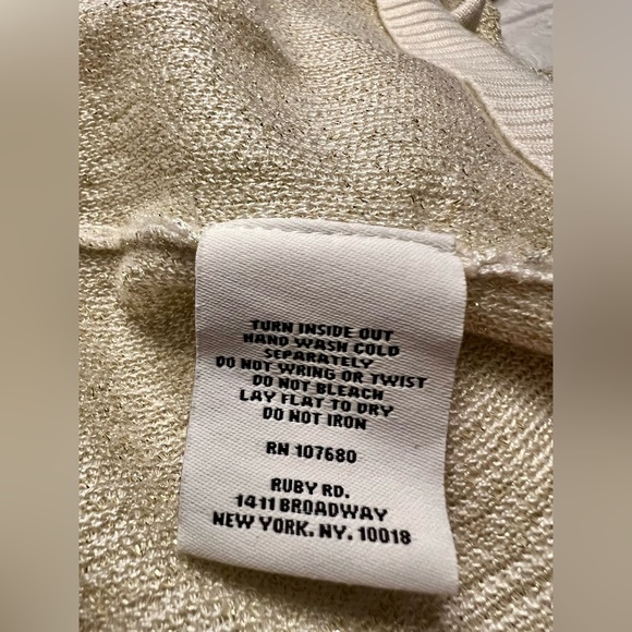 Ruby Rd. Gold and Cream Ombre Sweater Set - Picture 10 of 14